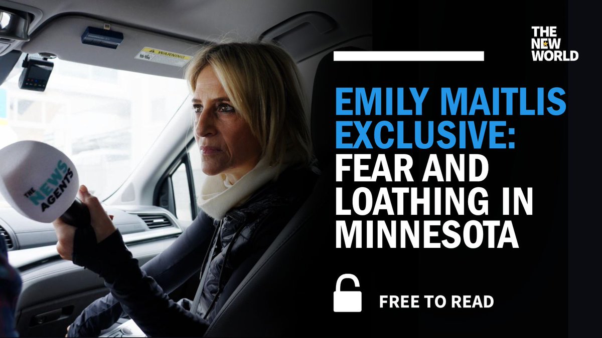 EXCLUSIVE 🚨In a remarkable report for The New World, the award-winning podcaster and broadcaster <a href="/maitlis/">emily m</a> joins a deportation plane-spotter to watch Trump’s shock troops kick ordinary people out of the US

🔓 Free to read
Full report  ➡️ buff.ly/QwTtsw3