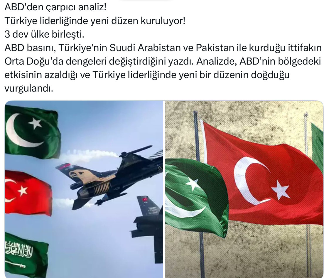 ✳️  ÜÇ DEV ÜLKE BİRLEŞTİ !
       TÜRKİYE - PAKİSTAN - SUUDİ ARABİSTAN PAKTI
        BÜYÜK YANKI UYANDIRDI…