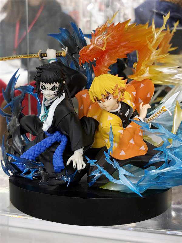 ◤展示情報◢ 鬼滅の刃 我妻善逸＆獪岳 ノンスケールフィギュア