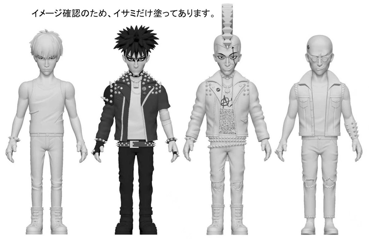 atsushi19630312's tweet image. 2026年 #ソフビトーイ 発売決定！
1985年当時のガスプ
メンバー４人での参戦です

【日本 パンク・ハードコア】シリーズという商品の便宜上
GASPではなく #ガスプ と明記しています

※制作過程など
気になる詳細は こちらから随時お知らせいたします
#デペイズマン #トーイ40周年