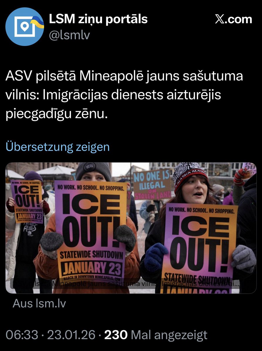 <a href="/ltvzinas/">LTV Ziņu dienests</a> <a href="/ZKLukasevica/">Dr. Zanda Kalniņa-Lukaševica</a> “Izplatot dezinformāciju, emocijas var tikt izmantotas kā ieroči”. Kāpēc sabiedriskie mediji izplata dezinformāciju,bet mediju vadītāja nesaņem par to sodu?
Vienotības propagandas fake news mediji.