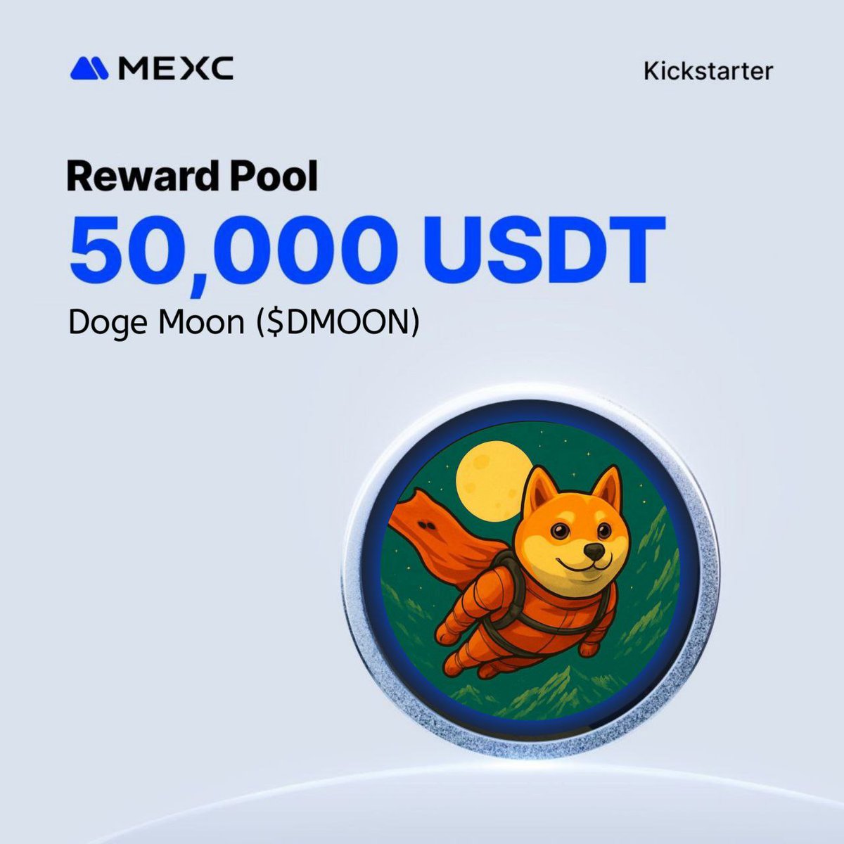 DogeMoon145's tweet image. 💙 MEXC Kickstarter Airdrop is LIVE!
🔥 50,000 USDT Reward Pool
🐶 #DogeMoon $DMOON

Don’t sleep on it early supporters eat first 🤑

👉 Join the Kickstarter
👉 Follow @MEXC_Official &amp;amp; @DogeMoon145
👉 Comment #Solana Address 
👉 Share the rewards

GM to the real ones. 🚀🐕…