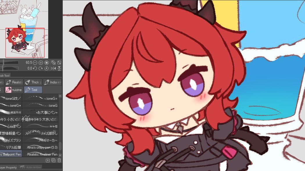 スルト(アークナイツ) 「pls keep making cute food so i can draw 」|대のイラスト