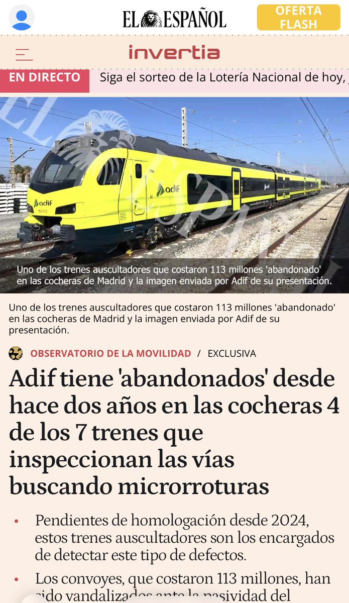 oscar_puente_'s tweet image. Esto, al igual que lo de la unidad de crisis, es un BULO.
Son tres auscultadores Stadler y uno 106 Talgo.
De los Stadler uno está trabajando estas noches en el corredor  Mad-Bcn en ancho estándar. Dos en ancho ibérico están ya funcionado , aunque en proceso de calibración de sus…