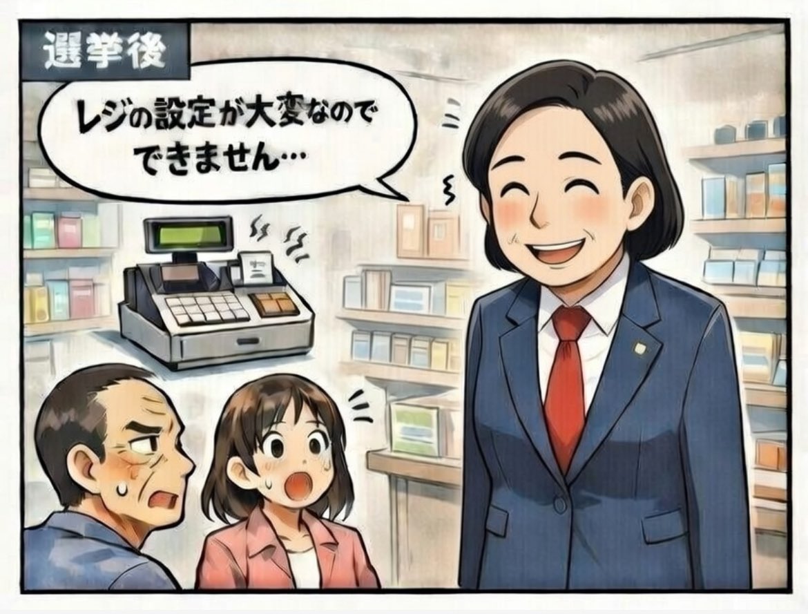 <a href="/tokyo_shimbun/">東京新聞デジタル</a> 息を吐くが如く嘘をつく😠
お決まりのパターンな☝️
でも、消費税の食品だけって…😓
しかも時限的にって…😔
レジ高市が設定どうのこうのって言ってたのに、変えて、更に、戻してって…、アホか😅
その辺からバカ丸出しやで🤣🤣