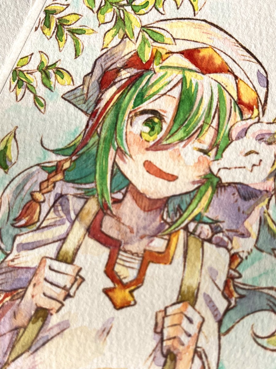 ほっぺのにじみが可愛く描けたから見て欲しい〜〜