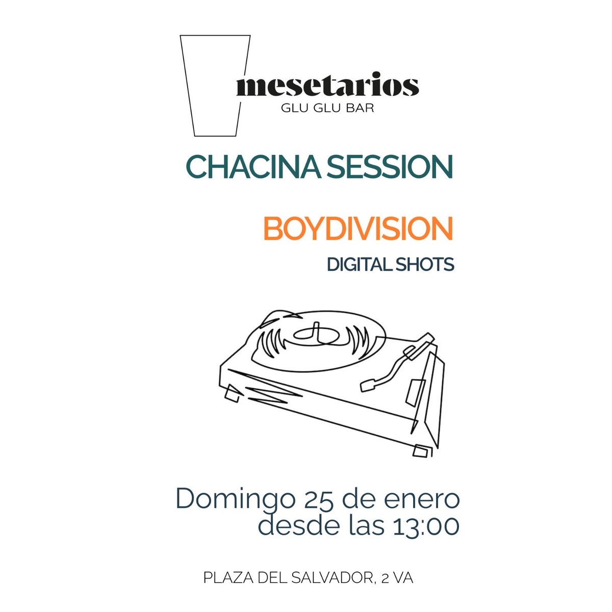 BoydivisionDJ's tweet photo. Vuelven las #chacinasession a #gluglubarmesetarios !

#domingo #sesiónvermú #boydivisiondj #VALLADOLID https://t.co/LbZQG3eCl4