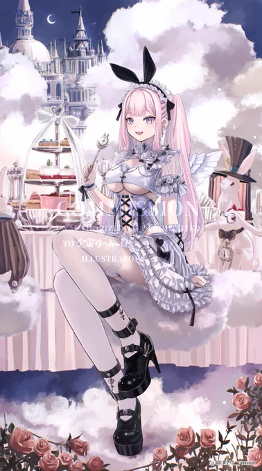 兎宙ゆ～み～様()の新衣装をお仕立てさせていただきました 背景付きで色違いの可愛いご衣裳をお仕立てさせていただきありがとうございました! 一周年おめでとうございます