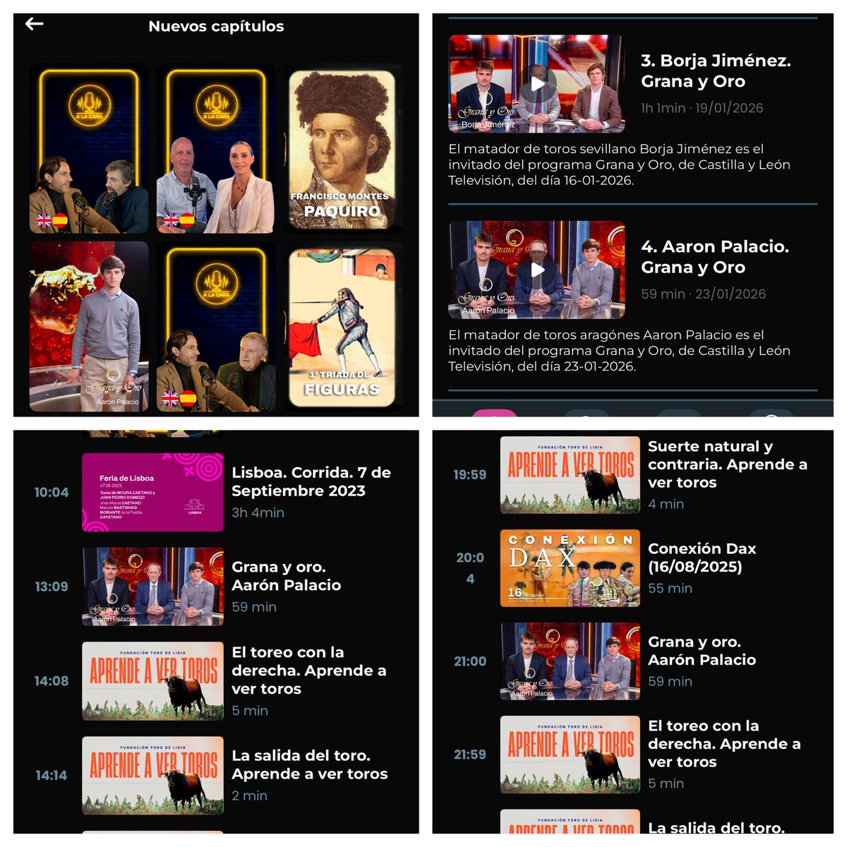 Si eres abonado a One Toro puedes ver ya a la carta el programa de esta semana con Aaron Palacio y la actualiddd. Y en su canal lineal emisión en directo a las 13:09 y 21 h de hoy viernes <a href="/OneToroTV/">OneToroTV</a> <a href="/aaronpalaci0/">Aaron Palacio Aineto</a>