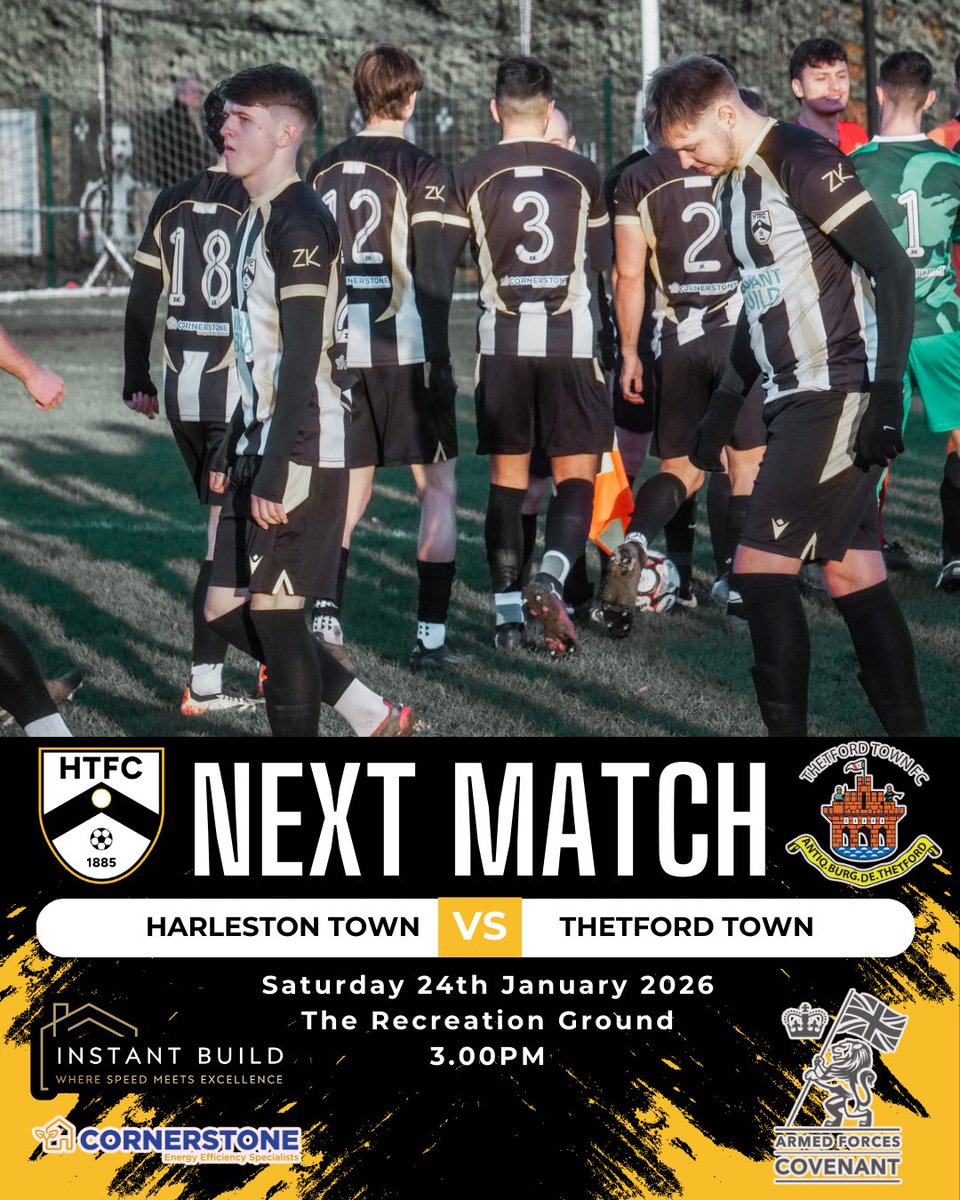 Town host <a href="/ThetfordTownFC/">Thetford Town FC</a> at The Rec tomorrow looking to bounce back after last weeks defeat to Lakenheath.