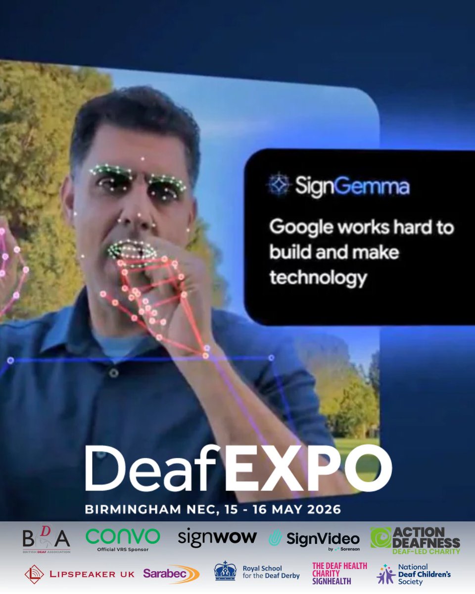 deafexpouk's tweet image. Get ready to explore 50+ amazing exhibitors at the UK’s newest deaf community event in May at Birmingham NEC.

Don’t leave it too late, purchase your tickets today: shop.weeztix.com/999917de-67d9-…

#DeafAccessibility #DeafCommunity #BirminghamNEC #Deaf