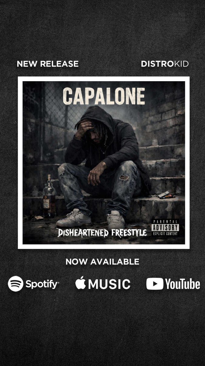 Capalone1's tweet image. SORRY FOR THE WAIT 

DISHEARTENED 

OUT NOW 

music.apple.com/gb/album/dishe…