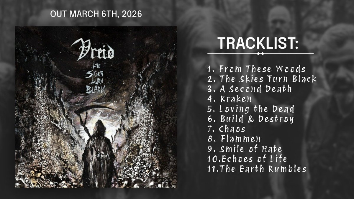 Defstar666's tweet photo. 🔜 VREID - The Skies Turn Black
🗓️March 6, 2026
🏷️Indie Recordings
https://t.co/IDpzvdVQ9U
#Vreid #norwegian #melodic #blackmetal https://t.co/IkFN2TIqhc