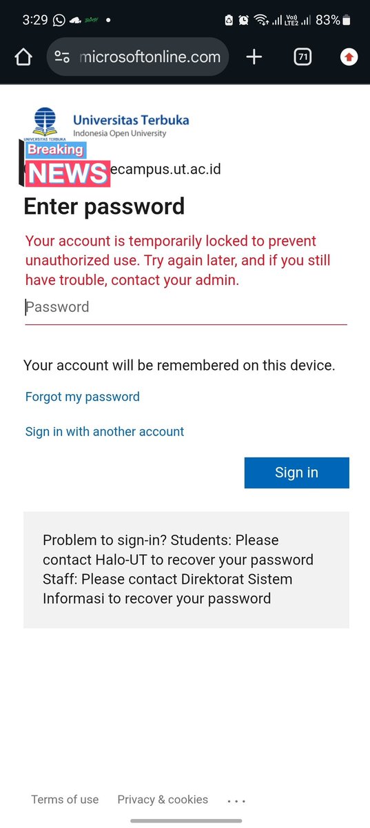 98CHW3's tweet photo. ada yang pernah kayak gini gak ya, mau cek myut tiba² harus login akun Microsoft tapi lupa passwordnya jadinya gini https://t.co/vnZZLU7Tqf