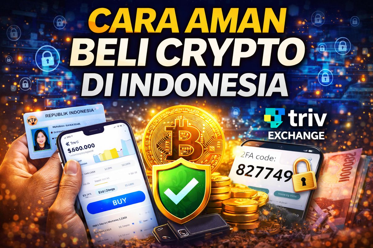 Cara Aman Beli Crypto di Indonesia (Contoh: Exchange Triv) @TrivExchange  Buat pemula, keamanan adalah hal nomor satu sebelum masuk ke dunia crypto.  Berikut langkah dasar agar beli crypto tetap aman dan legal