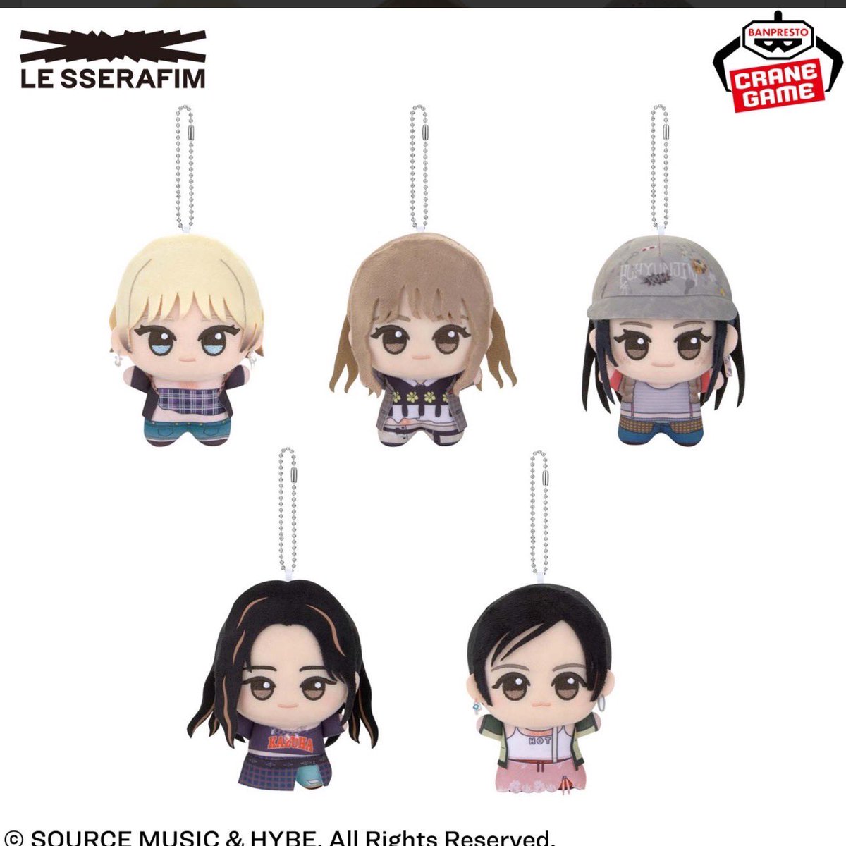 LE SSERAFIM HOT ちびぐるみ
2026年2月27日（金）登場予定

#LE_SSERAFIM
#르세라핌

bsp-prize.jp/item/2788825/