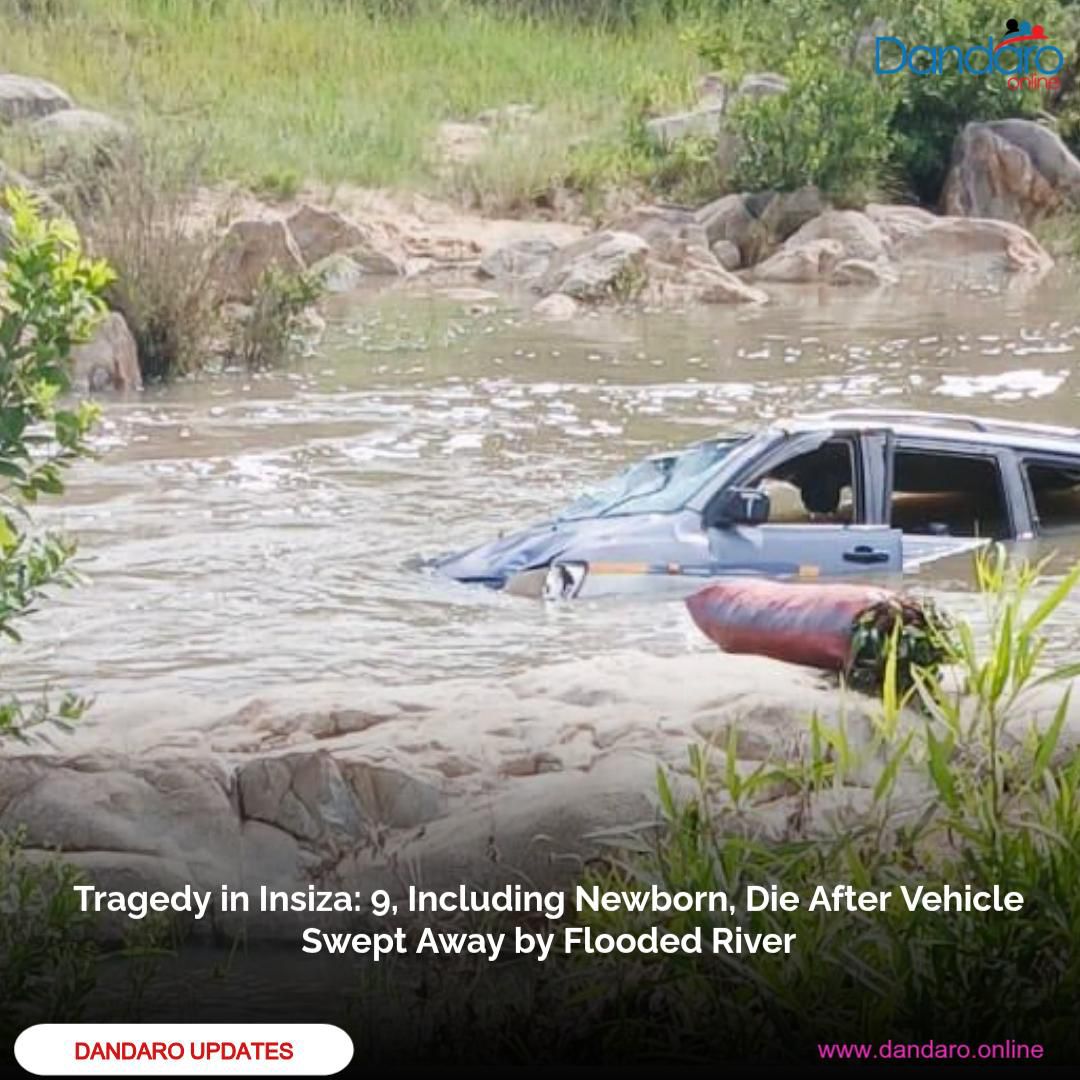 DandaroOnline's tweet photo. #dandaroupdates
Nine people, including a newborn baby, lost their lives last night when the Toyota Noah they were traveling in was swept off a low-lying bridge by floodwaters from the Shangamtope River in Mulula, Insiza district, Matabeleland South.

Follow Our WhatsApp Channel:
https://t.co/cYTwWjSLzD