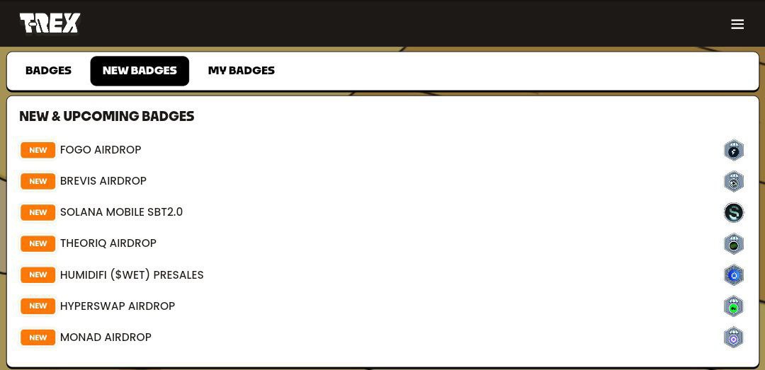 CryptoDevaETH's tweet image. CLAIM YOUR @TREX_chain BADGES &amp;amp; POINTS

&amp;gt; Multiple Social Badges are LIVE
&amp;gt; Check your Eligibility
&amp;gt; Claim your Badges &amp;amp; Points

Go Here: s.trex.xyz/lluaCc
• Click on Badge
• Claim Done

Don’t miss out. Claim fast.