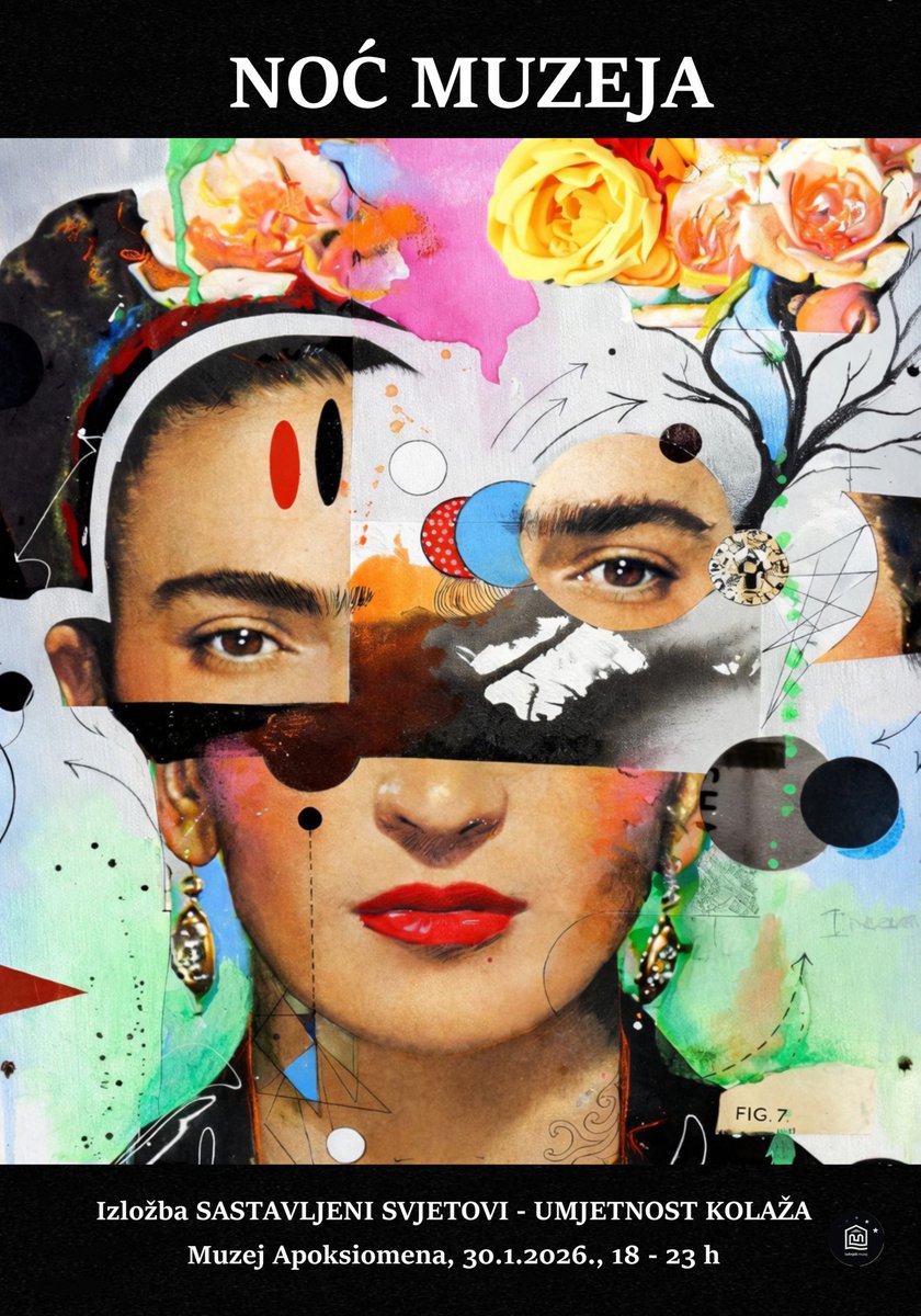 mapoxyomenos's tweet image. On Friday, 30 January 2026, the Museum of Apoxyomenos joins the Night of Museums with Assembled Worlds – The Art of Collage. An interactive exhibition inviting visitors to explore and co-create, on view from 6–11 pm. The exhibition runs until 7 February.