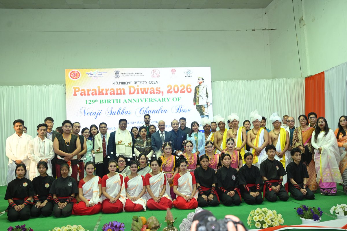 nezccdimapur's tweet photo. #NEZCC Dimapur
#ParakramDiwas
#NetajiSubhashChandraBose
#Parakram Diwas -2026 @I.N.A., Moirang, Manipur on 23rd January 2026 at 11:00 AM.

@PMOIndia @gssjodhpur @MinOfCultureGoI @LokBhavanKohima  @LokBhavManipur https://t.co/6Dndm6tiVg