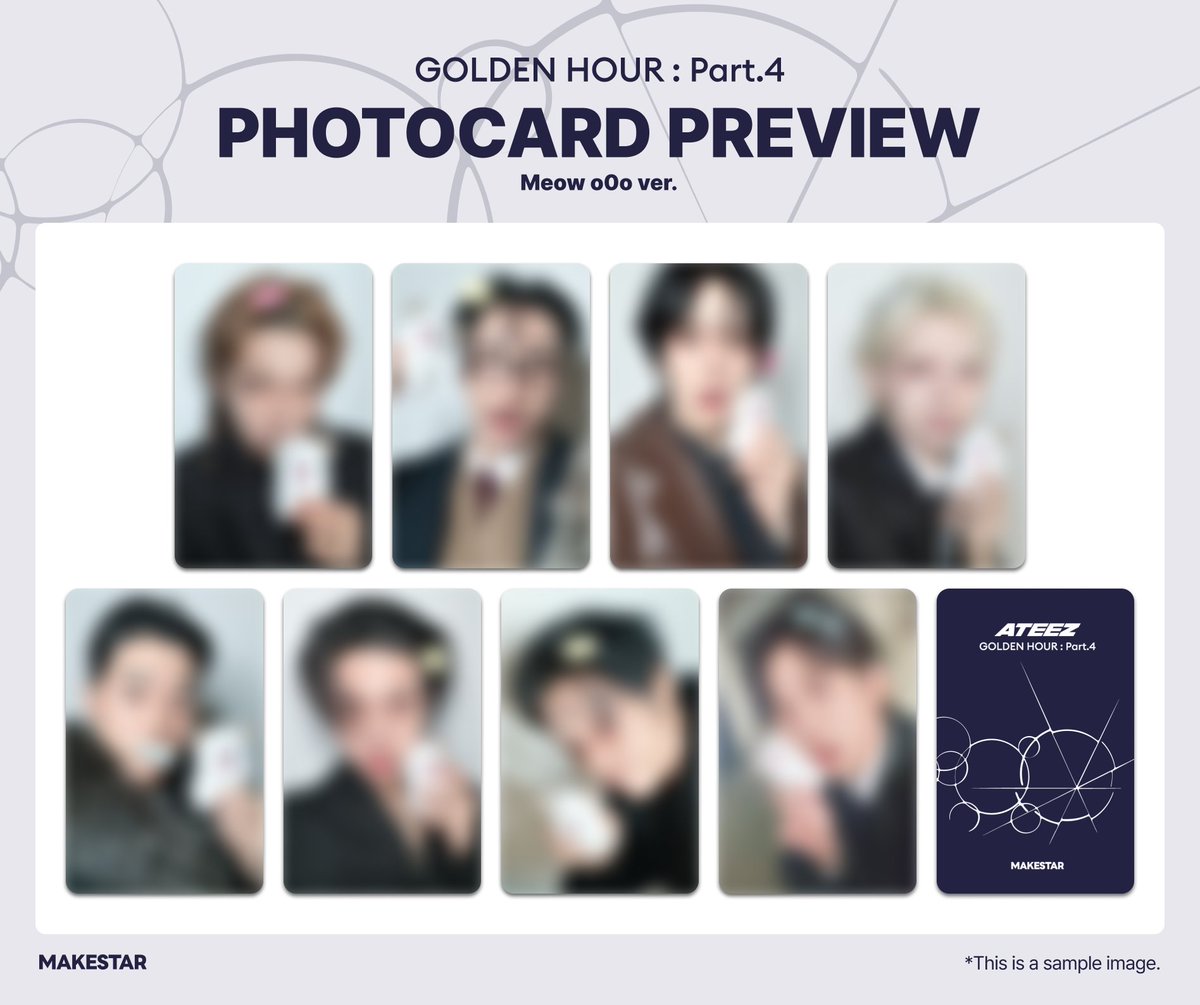 フォトカードイベント] ATEEZ 13TH MINI ALBUM [GOLDEN HOUR : Part.4