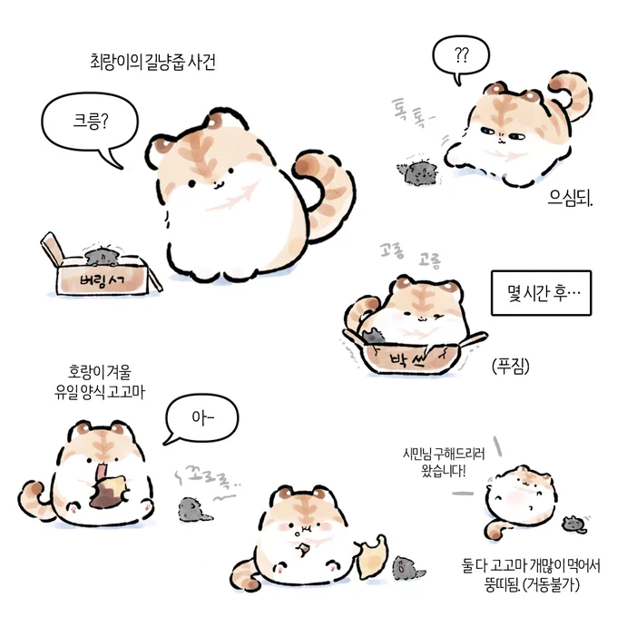 호랑이가 주운 고녀니 