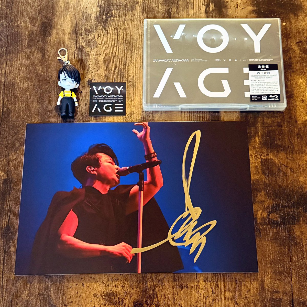 当選したVOYAGEの西川さんサイン入りライブ写真パネルいただきました 当選したVOYAGEの西川さんサイン入りライブ写真パネルいただきました