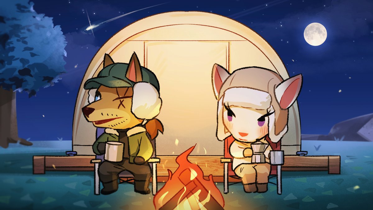 [칸유이/만호하라]
오늘은 캠핑장에 손님이 와 계세요!