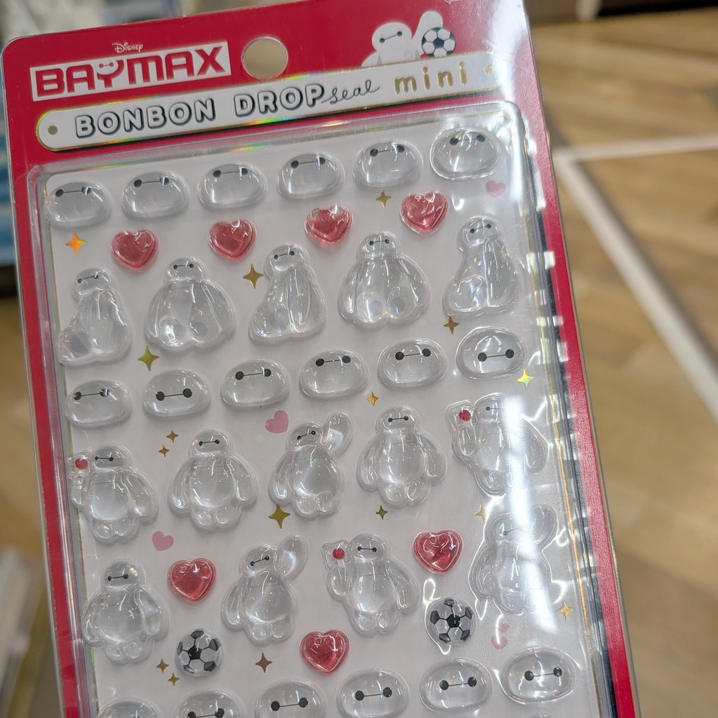またまた出会えました。 ボンボンドロップシール ベイマックス可愛い