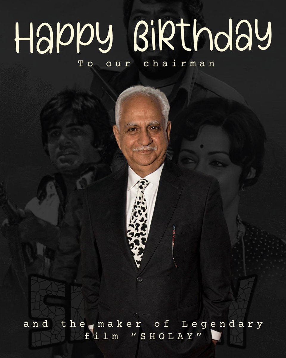 RSACE_Live's tweet photo. Happy Birthday to the visionary and legend of Indian cinema, Padma Shri Ramesh Sippy!   

Your leadership at the Academy and timeless storytelling continue to inspire us all. 

Wishing you a year of health, happiness, and endless creativity!   

#RameshSippy #HappyBirthday https://t.co/UJZzu7I1h9