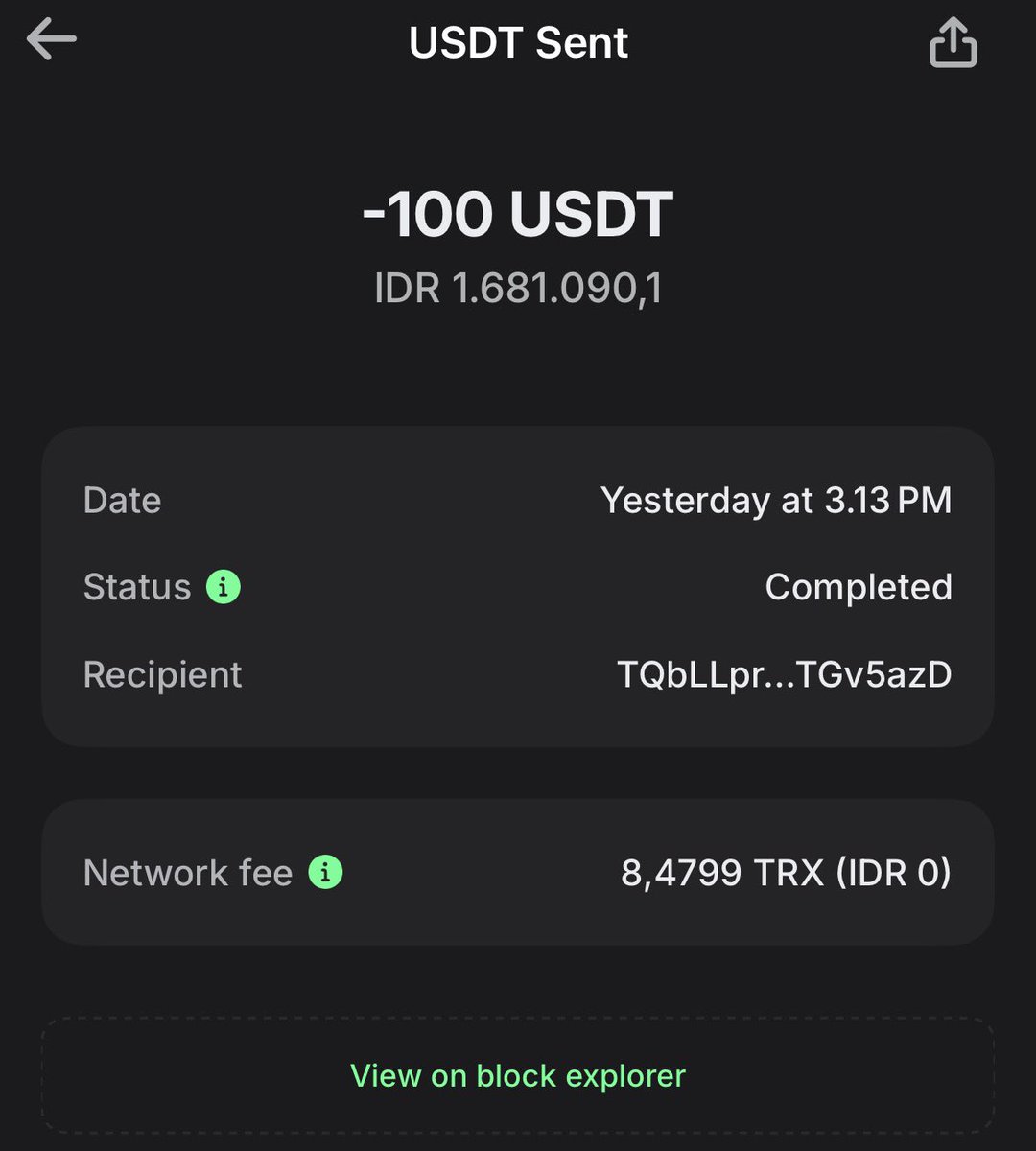 Btw gue salah kirim wallet. 2 - 2 nya gue kirim ke orang yg beda. Bisa cek onchain silahkan. 

Maap dek kemaren baru bangun langsung kirim wallet😂
