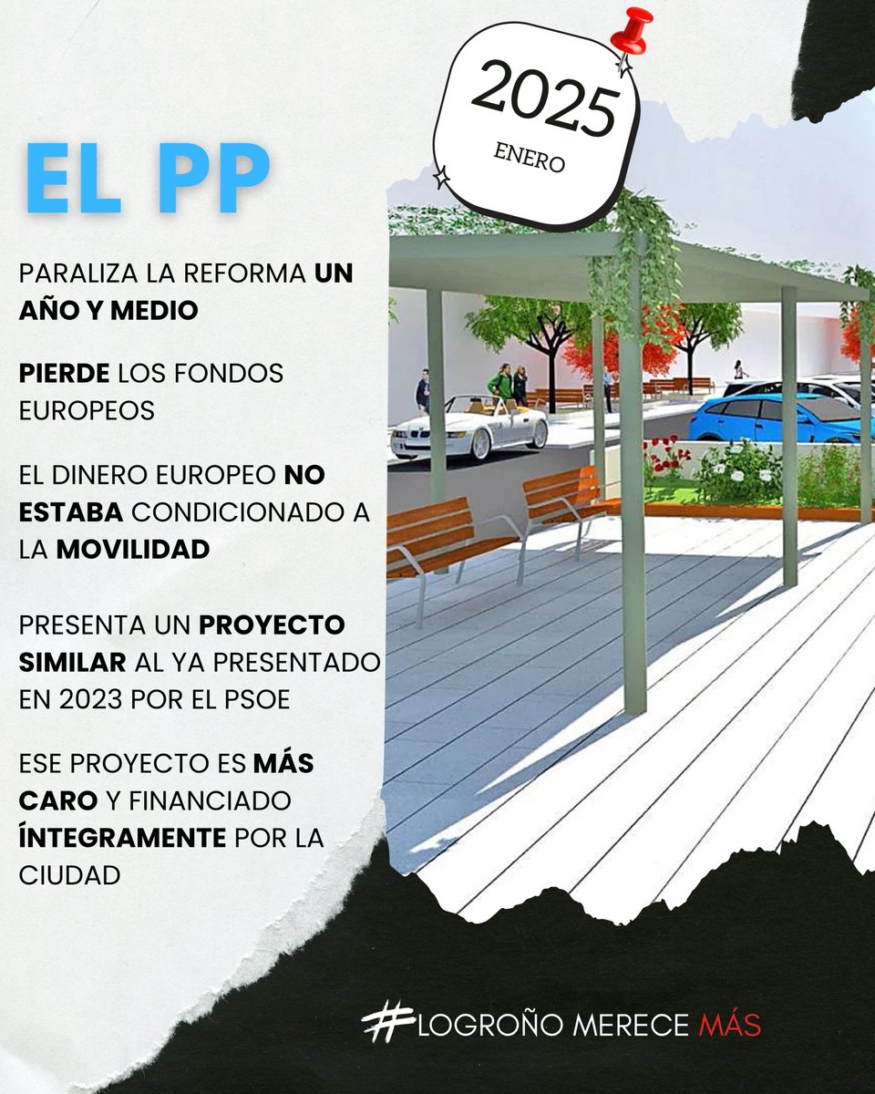 PSOELogrono's tweet image. ‼️#Logroño ha perdido una oportunidad con San Antón. 

Una oportunidad de reformar YA la calle y con fondos europeos. 

👉Unos fondos que no estaban condicionados a la movilidad. Solo al turismo y Escobar los ha desaprovechado. 

#LogroñoMereceMás