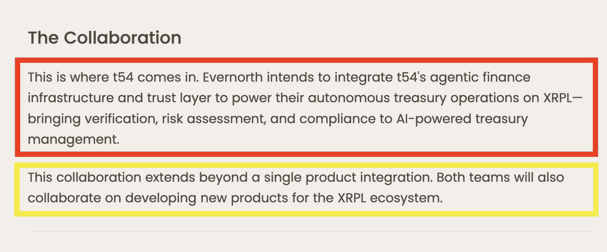 Im sorry $XRP fam.. 

But why are so many sleeping on the fact that AI-Agentic Infra is being deployed on the XRPL to power Autonomous Treasury Operations... 

This isn't a "single point" integration either, both t54 and XRPL teams will develop new products for the XRPL 👏