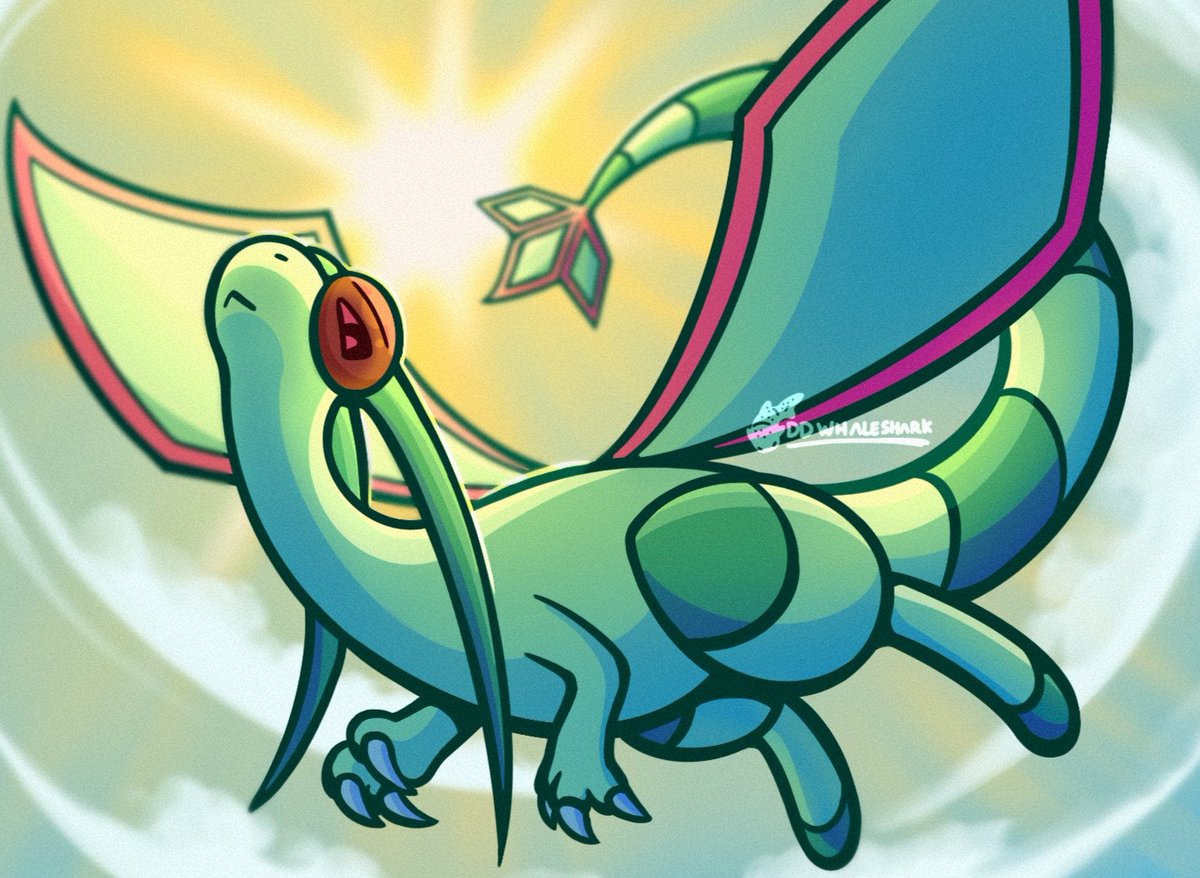 #0330 Flygon ! my fav of em all :]  
#Pokémon #Flygon