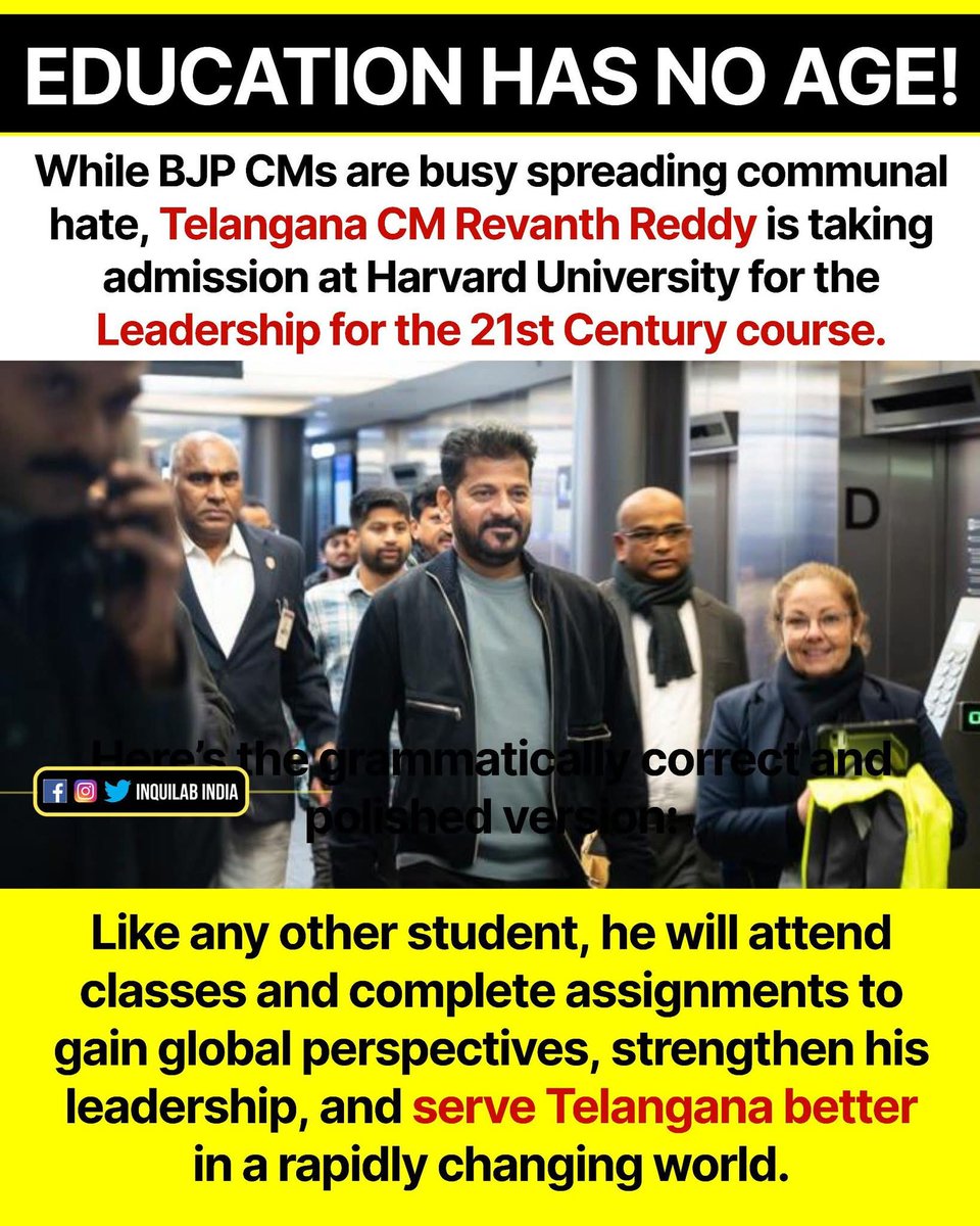 syedraziuddinah's tweet photo. @revanth_anumula https://t.co/0gPfJNFcBh