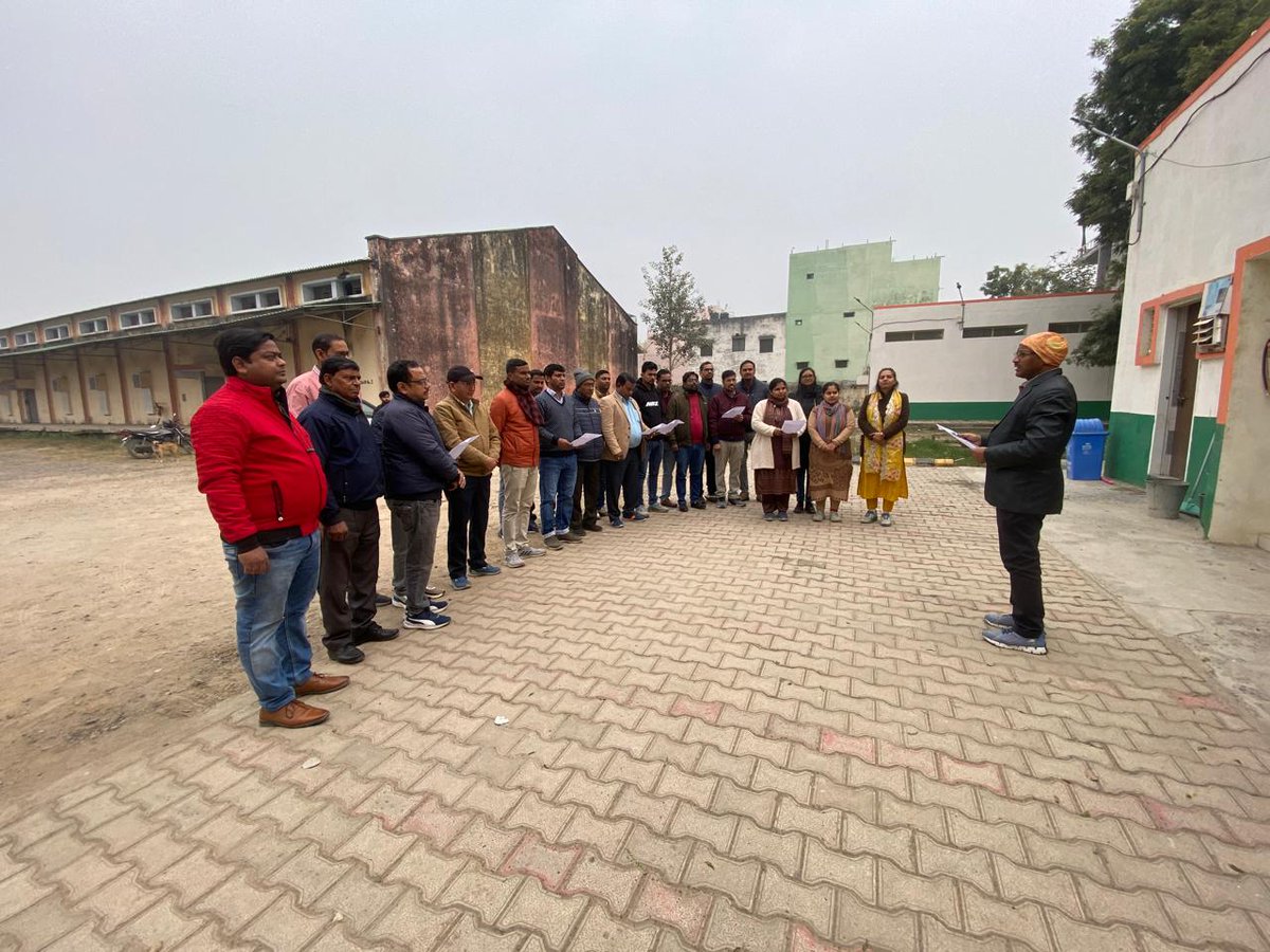 #nvd2026 आज दिनांक 23-01-2025 को राष्ट्रीय मतदाता दिवस हेतु सभी कर्मचारी/अधिकारी द्वारा शपथ ली गई|