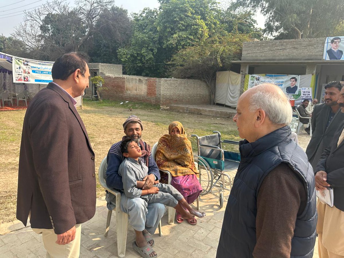 CEO LPP, Dr. <a href="/Saboor1970/">Dr. Muhammad Abdul Saboor</a>, visited the 9th Limbs Camp to personally oversee operations and meet the patients.
“For years, LPP has stood with our communities, helping restore mobility, dignity, and hope. The vision and efforts of LPP’s founder Mr. <a href="/JahangirKTareen/">Jahangir Khan Tareen</a> and President