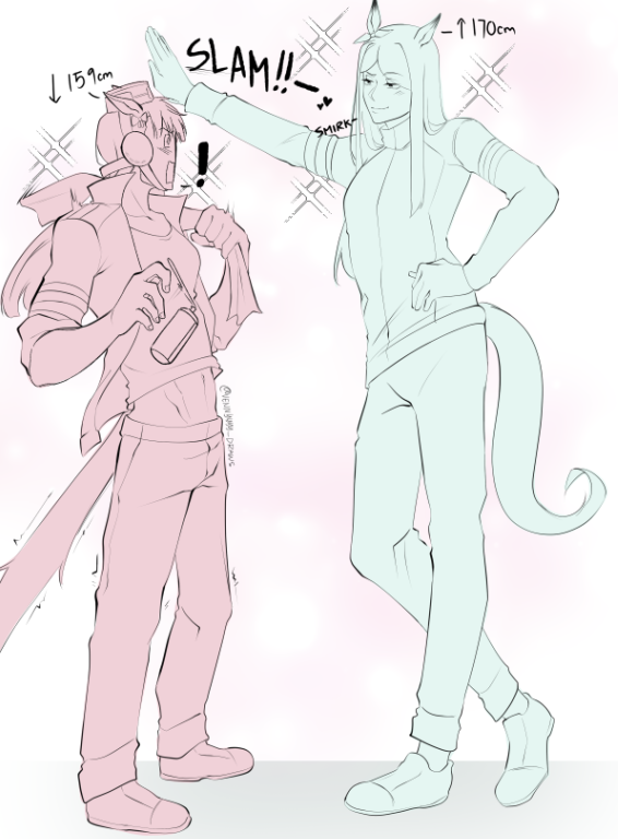 Vennyyyy_Draws's tweet image. #gorumaku  height agenda but they switch heights