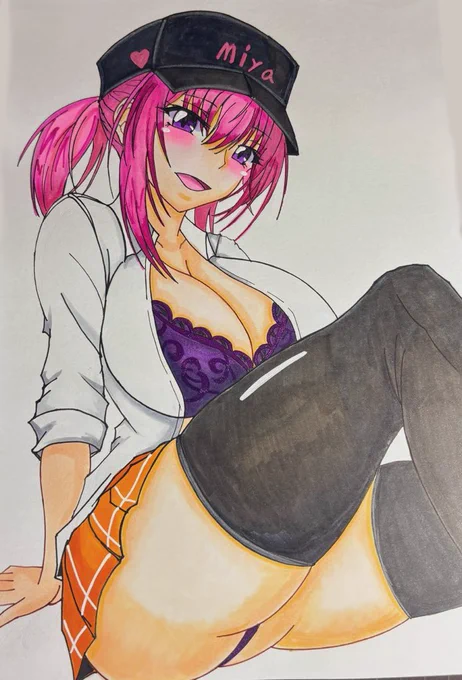 #無言で帽子をかぶったイラストを貼る見た人も貼る