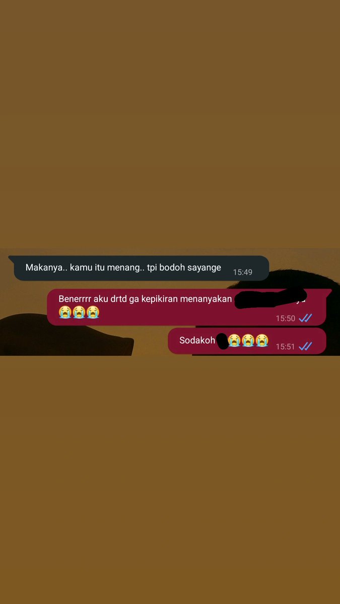 That's menang tp bodoh. Emang beneerrr😭😭