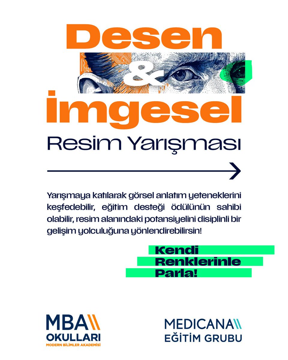 mbaokullari's tweet photo. MBA Okullarında Kendi Renklerinle Parla!

Eğitim desteği ödüllü Desen ve İmgesel Resim Yarışmasına #SenDeBaşvur

#MBAOkulları #MedicanaEğitimGrubu #MBAYenilikçiEğitimEkosistemi #BaşarıTasarımı https://t.co/CbmYVk7xsh