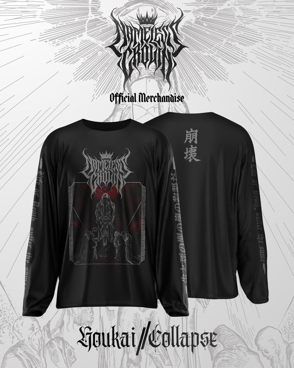 OPEN PRE-ORDER
T-SHIRT &amp; LONGSLEEVE
「崩壊」Houkai//Collapse

Till 9 Feburary only

Price:
T-SHIRT 150k IDR
LONGSLEEVE 180k IDR

❤️BONUS BAND STICKERS &amp; MEMBERS PHOTOPACK❤️

Order thru WHATSAPP (Khorne)
wa.me/6281326698248