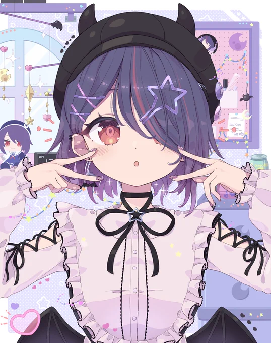 たまちゃん 地雷系が似合いすぎている #音霊魂子 #たまこいらすと