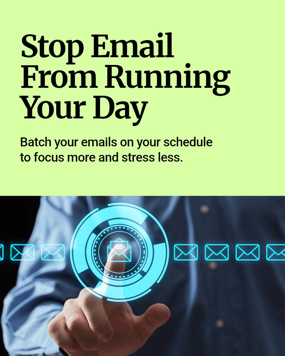 PacedEmail's tweet image. Stop letting email disrupt your day. Batch your emails securely on your schedule. Less distraction. More focus. Total control. Paced Email helps you reclaim your time—without missing a thing.