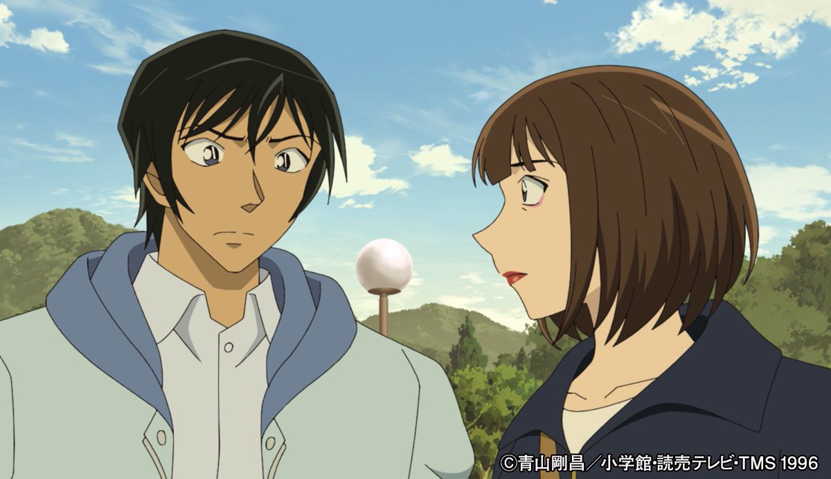 conan_file's tweet image. 蘭姉ちゃんが福引きで「山陰地方温泉ツアー」を当てたから、ボクと蘭姉ちゃん、小五郎のおじさんで特急・スーパーはくとに乗って鳥取県の三朝温泉に来たんだ!
途中、恋谷橋にいたカップルがそれぞれのおうちの人に引き離されちゃってたんだ。…