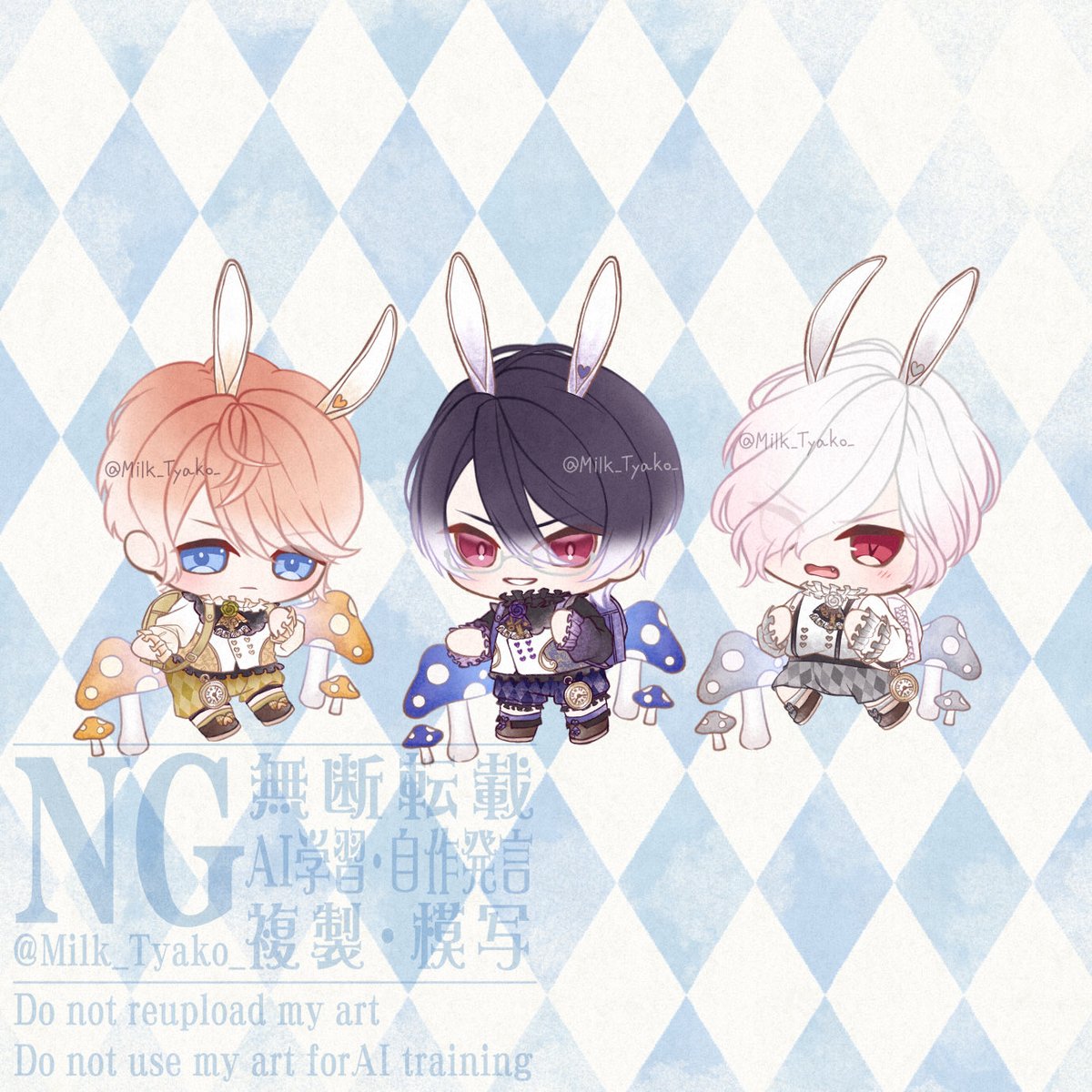 Milk_Tyako_'s tweet image. ⟡.*🐰𝒜ℳ𝒟🕐🍄✧*｡