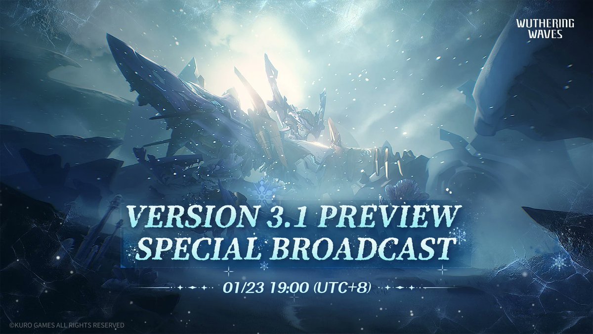 🚨 Wuthering Waves 3.1 Livestream In 2 Hours

The moment we've all been waiting for...
Aemeath IS FINALLY HERE! 🔥youtube.com/live/8hRuboBwb…

👉 Can't catch the stream? We've got you!
We'll post ALL live codes right after the show!

FOLLOW us for instant code access! 🔔