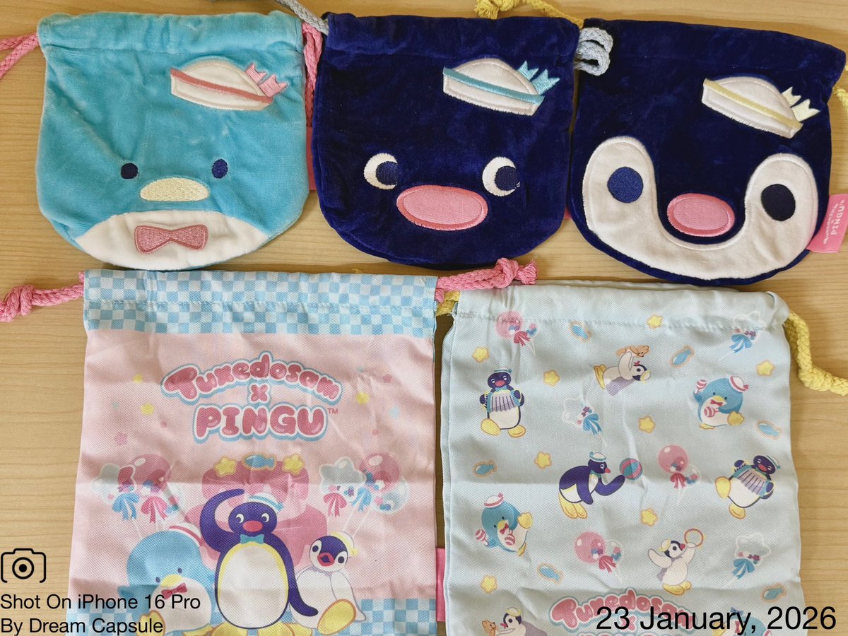 🌟新入荷ガチャ商品プレゼントCP🌟

ペンギンコラボの使いやすい巾着が登場🐧
「タキシードサム×ピングー 巾着コレクション」

フォロー&amp;RP(RT)していただいた方の中から抽選で2名様に全5種セットをプレゼント🎁
ドリカプへの入荷日とキャンペーン詳細は↓

#ドリームカプセル #ガチャ専門店