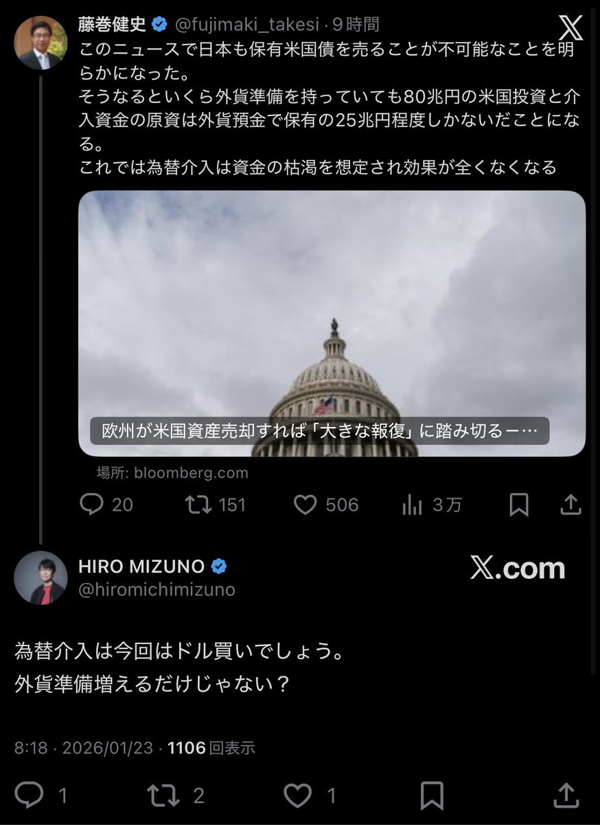 元年金積立金管理運用独立行政法人理事兼最高投資責任者 ・水野弘道氏のアカウントを乗っ取って円売りドル買いとドル売り円買いを間違えたツイートだけをした極悪ハッカー……許せねぇ……