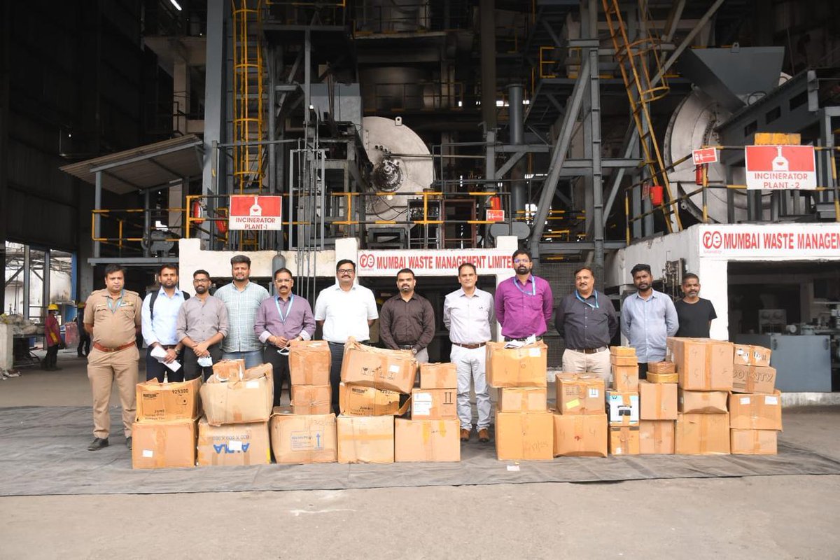 mumbaicus3's tweet photo. On 22nd January 2026, the Customs Officers at Chhatrapati Shivaji Maharaj International (CSMI) Airport, Mumbai Customs Zone-III undertook a significant disposal drive of seized narcotic substances in accordance with the prescribed legal and environmental guidelines. During this exercise, a total of 184.838 kilograms of Hydroponic Weed, having an assessed value of ₹186.3 crores, 4.587 kilograms of Cocaine valued at ₹46.278 crores along with 7.609 kilograms of Ganja valued at ₹8.909 crores were disposed of in a safe and secure manner. The destruction was carried out through incineration at the facilities of Mumbai Waste Management Limited, MIDC Taloja, ensuring compliance with statutory procedures and environmental safety norms.  Moreover, during the period Apr 2025 to January 2026,  a total of 413.376 Kg of NDPS substance worth approximately Rs 481.061 crore was disposed by way of destruction by CSMI Airport Commissionerate, Mumbai Customs Zone-III. This exercise underscores the firm resolve of the Customs Department to prevent illicit drugs from re-entering society.